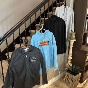4 Disney related hoodies or sweatshirts
